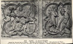 CPA Paris La Sainte Chapelle Detail du Portail de la Loggia 