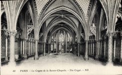 CPA Paris La Crypte de la Sainte Chapelle 
