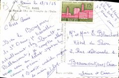 CPA Paris La Place et l'Arc de Triomphe de l'Etoile 