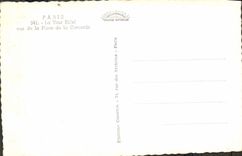 CPA Paris La Tour Eiffel vue de la Place de la Concorde