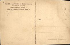 CPA Paris La Tombe du Soldat Inconnu Sous l'Arc de Triomphe 