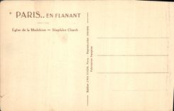 CPA Paris Eglise de la Madeleine 