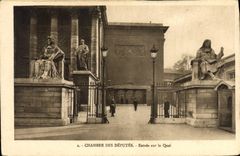 CPA Chambre des Deputes Entree sur le Quai 