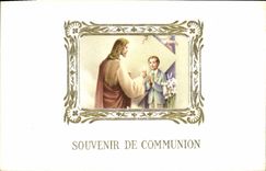 CPA Souvenir de Communion 