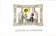 CPA Souvenir de Communion 