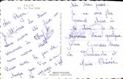 CPA Paris La Tour Eiffel 