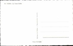CPA Paris La Tour Eiffel 