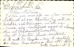 CPA Paris Le Sacre Coeur de Montmartre vu depuis la place du Tertre 