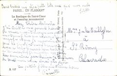 CPA Paris La Basilique du Sacre Coeur et l'escalier monumental 