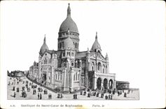 CPA Paris Basilique du Sacre Coeur de Montmartre 