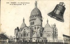 CPA Paris Le Sacre Coeur et la Savoyarde cloche