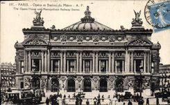 CPA Paris Opera et Station du Metro 