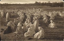 CPA Scenes Algeriennes La Grande Priere 