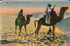 CPA Meharistas traversant les Dunes 