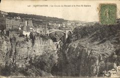 CPA Constantine Les Gorges du Rhummel et le Pont El Kantara 