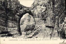 CPA Constantine Les Gorges du Rummel vue prise du Chemin des Touristes 