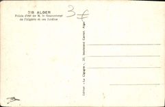 CPA Alger Palais d'ete de M le Gouverneur de l'Algerie et ses Jardins 
