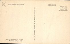 CPA Scenes et Types Musicien Arabe 