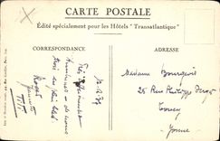 CPA Circuit du Grand Erg Koabit Panorama des dunce vu de la Terrasse de la balle Transatlantique 