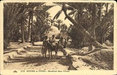 CPA Scenes et Types Marabout dans l'Oasis 
