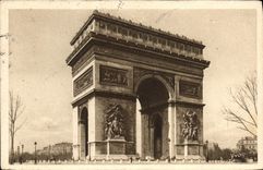 CPA Paris L'Arc de Triomphe 