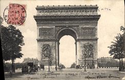 CPA Paris L'Arc de Triomphe La Place de l'Etoile 