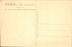 CPA Paris L'Arc de Triomphe et la Place de l'Etoile 