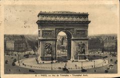 CPA Paris Arc de Triomphe 