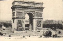 CPA Paris L'Arc de Triomphe 