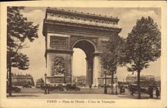 CPA Paris Place de l'Etoile L'Arc de Triomphe 