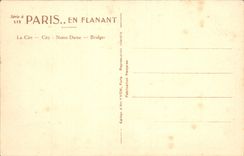 CPA Paris La Cite City Notre Dame Bridges 