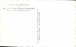 CPA Paris Le palais de Chaillor vu des jardins 