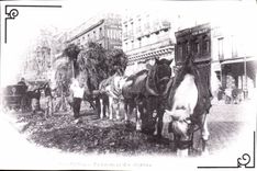 REPRO Paris d'Autrefois Aux Halles le ramassage des detritus 