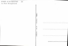 REPRO Paris d'Autrefois La Rue Mouffetard 