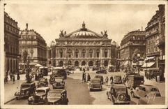 CPA Paris La Place et le Theatre de l'Opera Automobiles