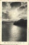 CPA Crepuscule sur le Lac du Bourget 