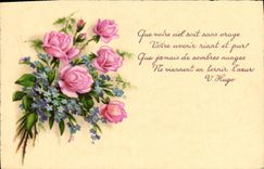 CPA Fantaisie Fleurs