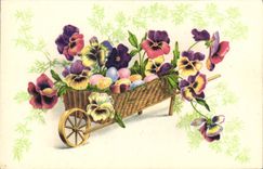 CPA Fantaisie Fleurs