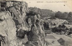 CPA Mortain vue prise de la Chapelle Saint Michel 