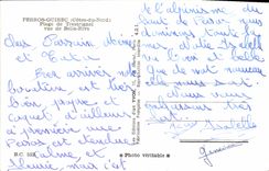 CPA Perros Guirec Cotes du Nord Plage de Trestrignel vue de Bella Riva