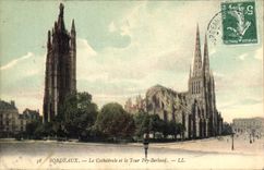 CPA Bordeaux la Cathedrale et la Tour Pey Berland 