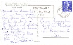 CPA Deauville Plage Fleurie le Casino G Wybo architecte et les jardins