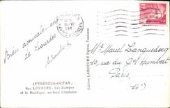 CPA Pyrenees Ocean Lourdes les Rampes et la Basilique au Fond l'Ardiden 