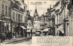 CPA Auxerre la Rue du Temple 