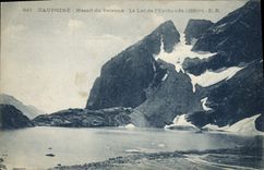 CPA Dauphine Massif du Pelvoux le Lac de l'Eychauda 