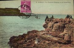 CPA St Malo les Rochers Pouyoux et le Grand Bey 