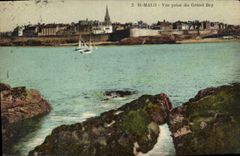 CPA St Malo vue prise du Grand Bey 