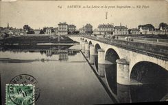 CPA Saumur la Loire et le Pont Napoleon 