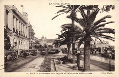 CPA Nice Promenade des Anglais et Palais de le Mediterranee 