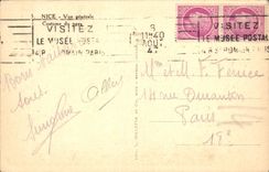 CPA Nice vue generale Costume du Pays 